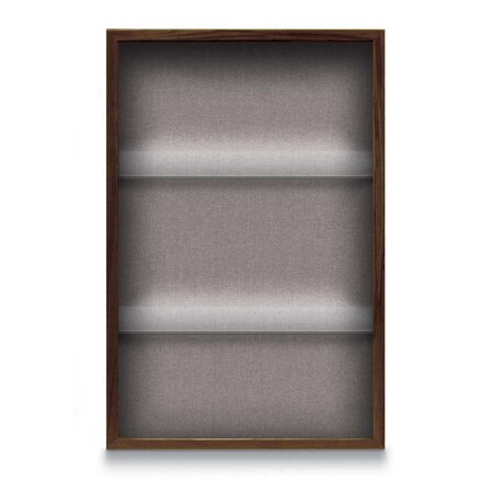 United Visual Products Outdoor Enclosed Combo Board, 48"x36", Satin Frame/Black Porc & Keylime UVCB4836OD-BLKPORC-KEYLIME